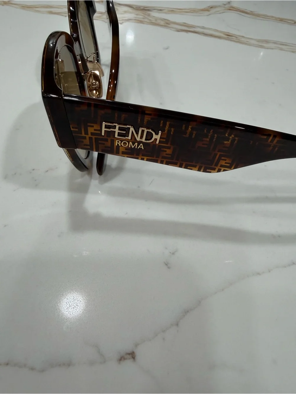 Fendi Women's Tortoiseshell Frame Sunglasses with Brown Lenses FF0458/G/S